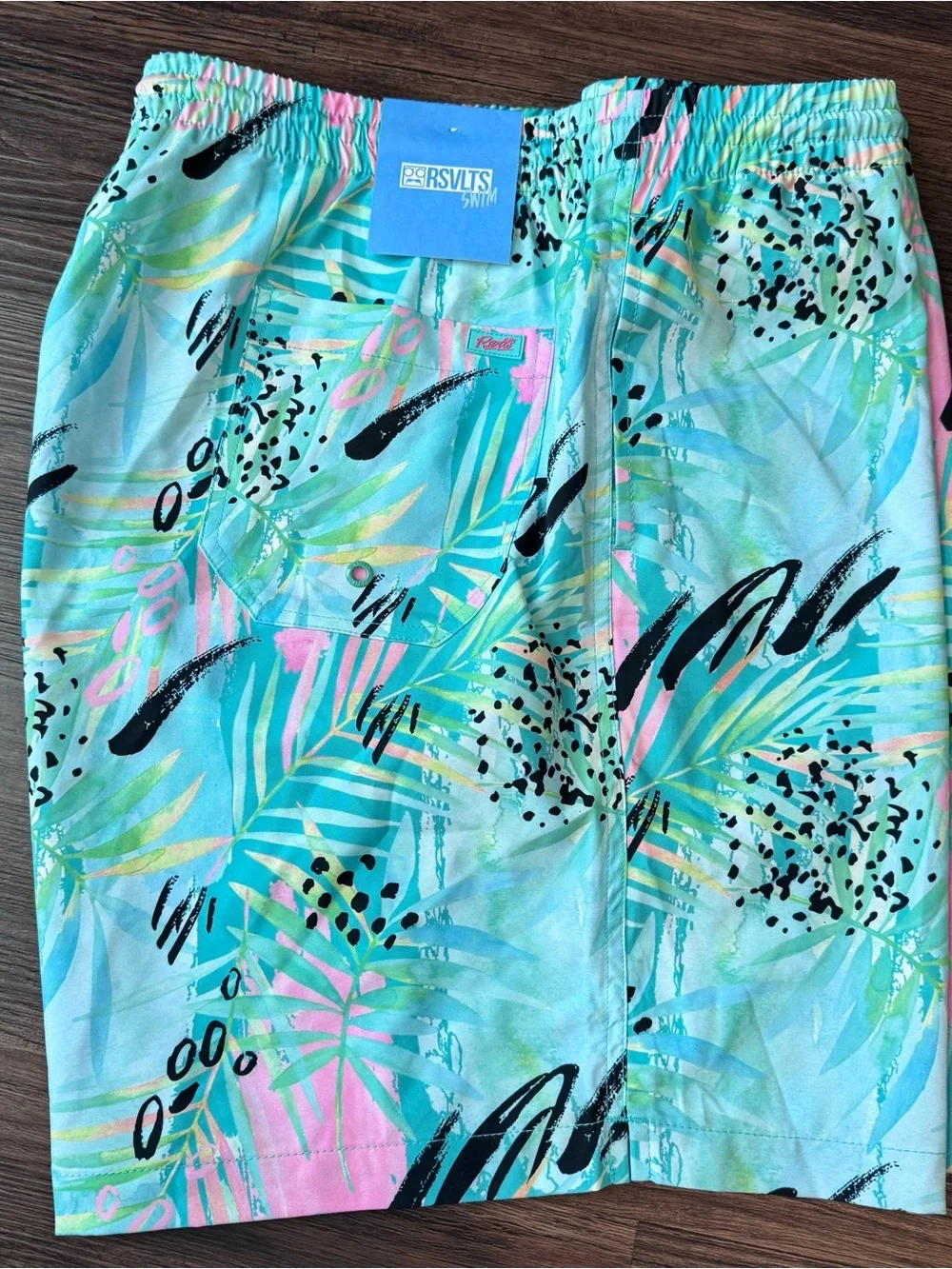 RSVLTS Hybrid Shorts Men's 2XL La Croy Dragonfruit Unlined Swim 7” Tropical NWT